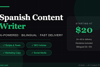 write viral spanish content, scripts copy with ai