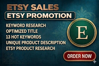 do etsy SEO for titles and tags to rank and boost etsy sales