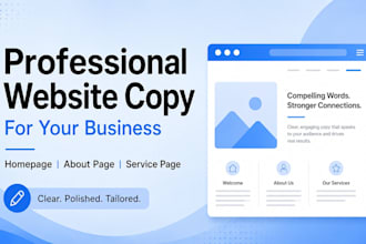write professional website copy for your business