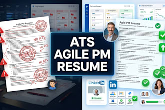 agile project manager resume scrum master CV ats resume writing expert