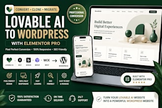 lovable to wordpress, convert lovable ai website, migrate lovable elementor