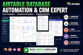 setup airtable database airtable automation airtable CRM