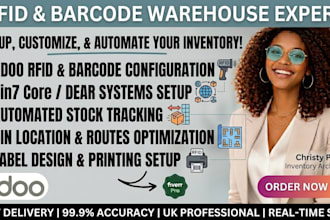 setup cin7 core dear system and odoo rfid barcode warehouse inventory management