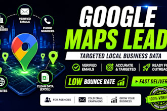 scrape google maps and build local business leads list