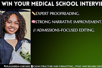 revise your medical school personal statement in 24 hours