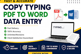 manually type PDF or image into word