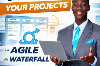 professionally manage your projects using agile, waterfall for on time delivery