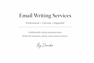 write a professional email