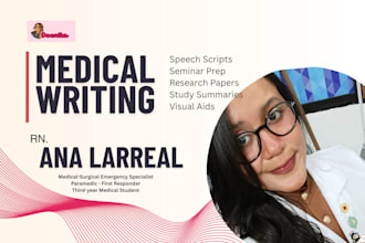 provide expert medical research and academic tutoring