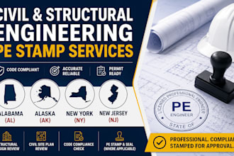 civil and structural engineering stamp alabama alaska new york new jersey