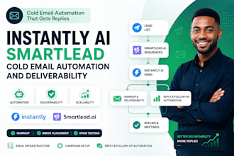 build instantly ai smartlead cold email automation and deliverability
