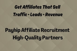 recruit affiliates for your digital product ebook on payhip