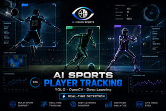 develop ai sports player detection tracking basketball football tennis opencv