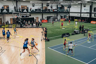 develop sports player detection and tracking for basketball, football and tennis