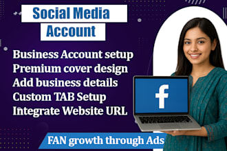 set up professional social media accounts for your bussiness
