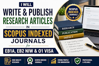 write and publish a research article in scopus indexed journals for eb1a