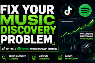 fix your music discovery and grow your audience on tiktok and  spotify