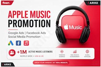 30 days organic apple music promotion itunes music promotion or apple music