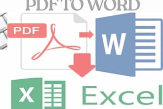 convert scanned PDF into editable excel or word