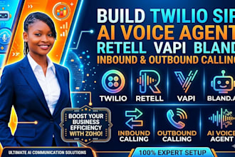 setup twilio sip ai voice agent retell vapi bland inbound outbound calling