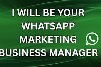 be your whatsapp marketing manager for bulk messaging
