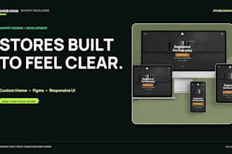 design or redesign a responsive shopify store