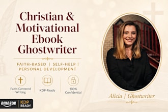 ghostwrite your christian or motivational nonfiction ebook for amazon KDP