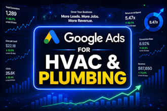manage google ads ppc campaign for hvac and plumbing