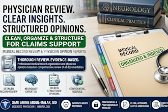 review medical records and provide report opinion