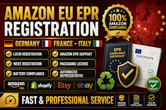 do amazon germany france italy epr, lucid, weee registration