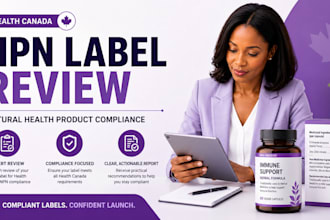 review your natural health product label for health canada npn compliance