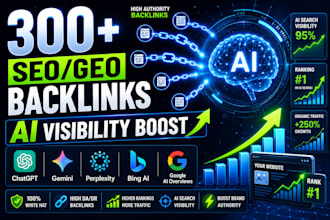 seo backlinks and geo llm ai inceptions for chatgpt gemini