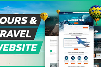 travel website, tour travel agency website, tourism website, booking website