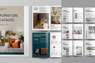 design b2b sales product catalog brochure for kitchen cabinet catalogue lookbook
