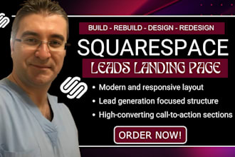 squarespace lead generation landing page increase conversion coaches saas setup