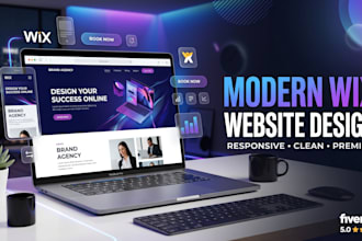 design a modern wix website or wix landing page