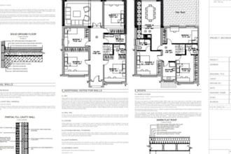 provide architectural drawings for dream homes and building regs approvals