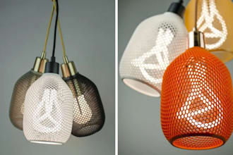 design a custom 3d printable lamp based on your vision