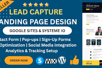 design lead capture page clickfunnels lead generation page google sites