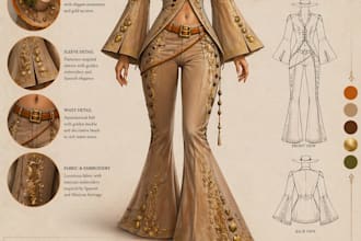 iwill draw fashion sketches and apparel illustration