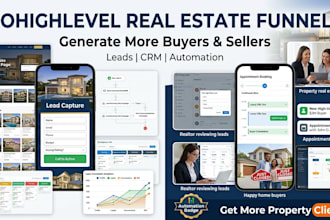 build gohighlevel real estate funnels, real estate leads, realtor listing funnel