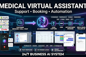 build medical virtual assistant chatbot healthcare receptionist booking ai agent