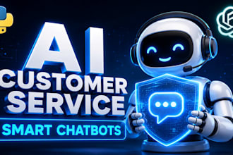 build a custom ai chatbot for customer service using  python