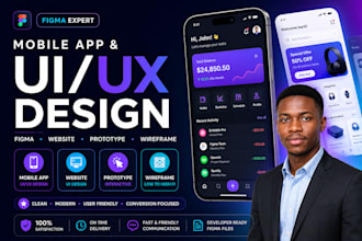 design mobile app ui ux figma website uiux design app prototype wireframe design