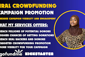 gofundme promotion kickstarter crowdfunding fundraising campaign email marketing