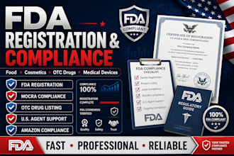 do fda registration, otc listing, mocra and fda compliance