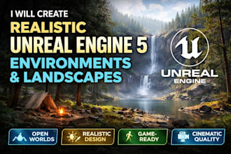 create realistic unreal engine 5 environments and landscapes