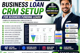 setup business loan crm business funding leads business loan gohighlevel crm