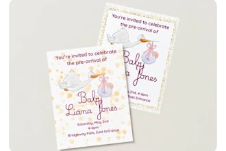 design baby shower and party invitations