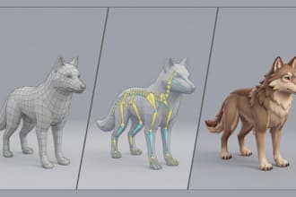 rig model for 3d second life avatar bento rigging skeleton animesh character